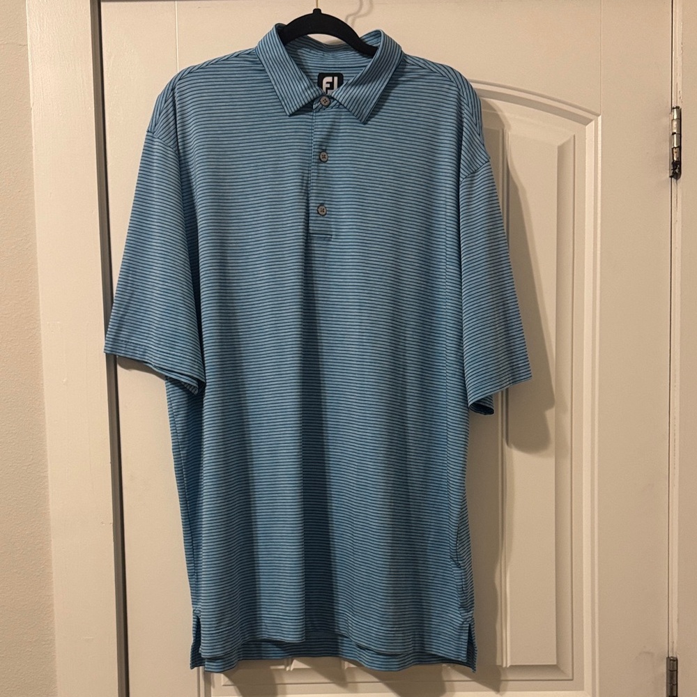 FootJoy Men's Light Blue Polo Shirt